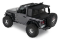 Picture of Bestop 18-26 Jeep Wrangler JL 2-Door Halftop Conversion Kit (Premium Black Twill)