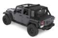 Picture of Bestop 07-18 Jeep Wrangler JK 4-Door Halftop Conversion Kit (Black Diamond)