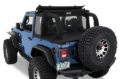 Picture of Bestop 18-23 Jeep Wrangler JL 2-Door Halftop Soft Top (Black Diamond)