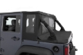 Picture of Bestop 07-18 Jeep Wrangler JK 4-Door Halftop Conversion Kit (Premium Black Twill)