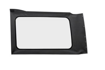 Picture of Bestop 18-26 Jeep Wrangler JL Oe JL Replacement Windows (Quarter Left Hand 4-Door Black Vinyl Clear)