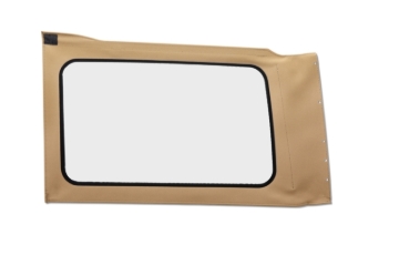 Picture of Bestop 18-26 Jeep Wrangler JL Oe JL Replacement Windows (Quarter Left Hand 4-Door Tan Twill Clear)