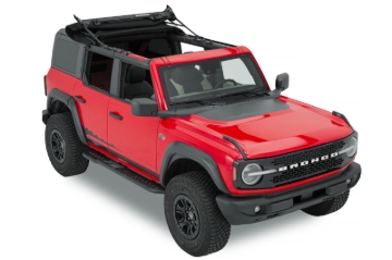 Picture of Bestop 21-26 Bronco 4-Door Skyrider For Hardtop (Black Diamond)