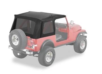 Picture of Bestop 76-86 Jeep Cj7 / 87-95 Wrangler YJ Supertop Classic (Black Denim Tinted Windows)