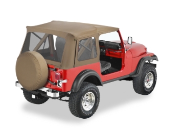 Picture of Bestop 76-86 Jeep Cj7 / 87-95 Wrangler YJ Supertop Classic (Spice Clear Windows)