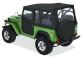 Picture of Bestop 64-84 Land Cruiser Supertop Classic (Black Denim Clear Windows)
