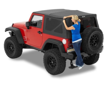 Picture of Bestop 07-18 Jeep Wrangler JK 2-Door Supertop (Black Diamond)
