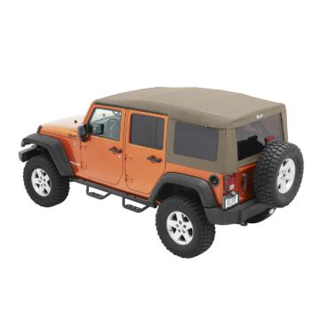 Picture of Bestop 07-18 Jeep Wrangler JK 4-Door Supertop Ultra (Pebble Beige)