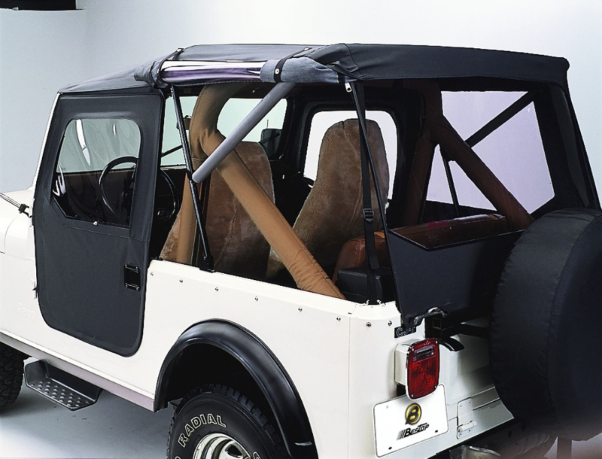 Picture of Bestop 76-86 Jeep Cj7 Tigertop (Black Crush)
