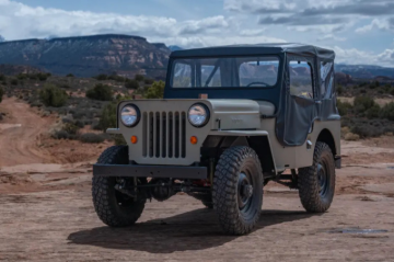 Picture of Bestop Jeep 53-64 Cj3B Tigertop (Black Crush)