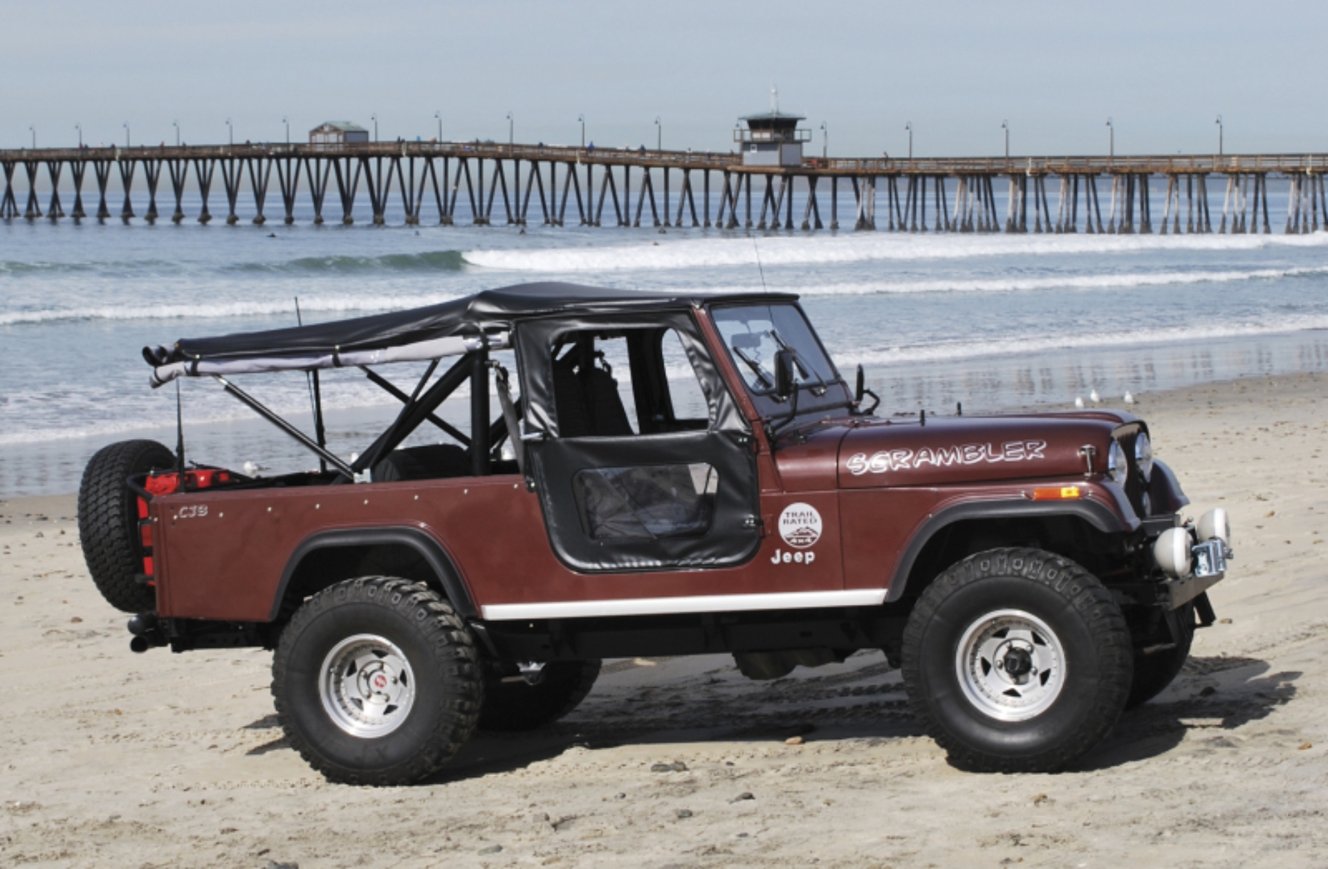 Picture of Bestop Jeep 48-53 Cj3A / M38 Tigertop (Black Crush)