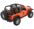 Picture of Bestop 07-18 Jeep Wrangler JK 2-Door Trektop Glide (Black Diamond)