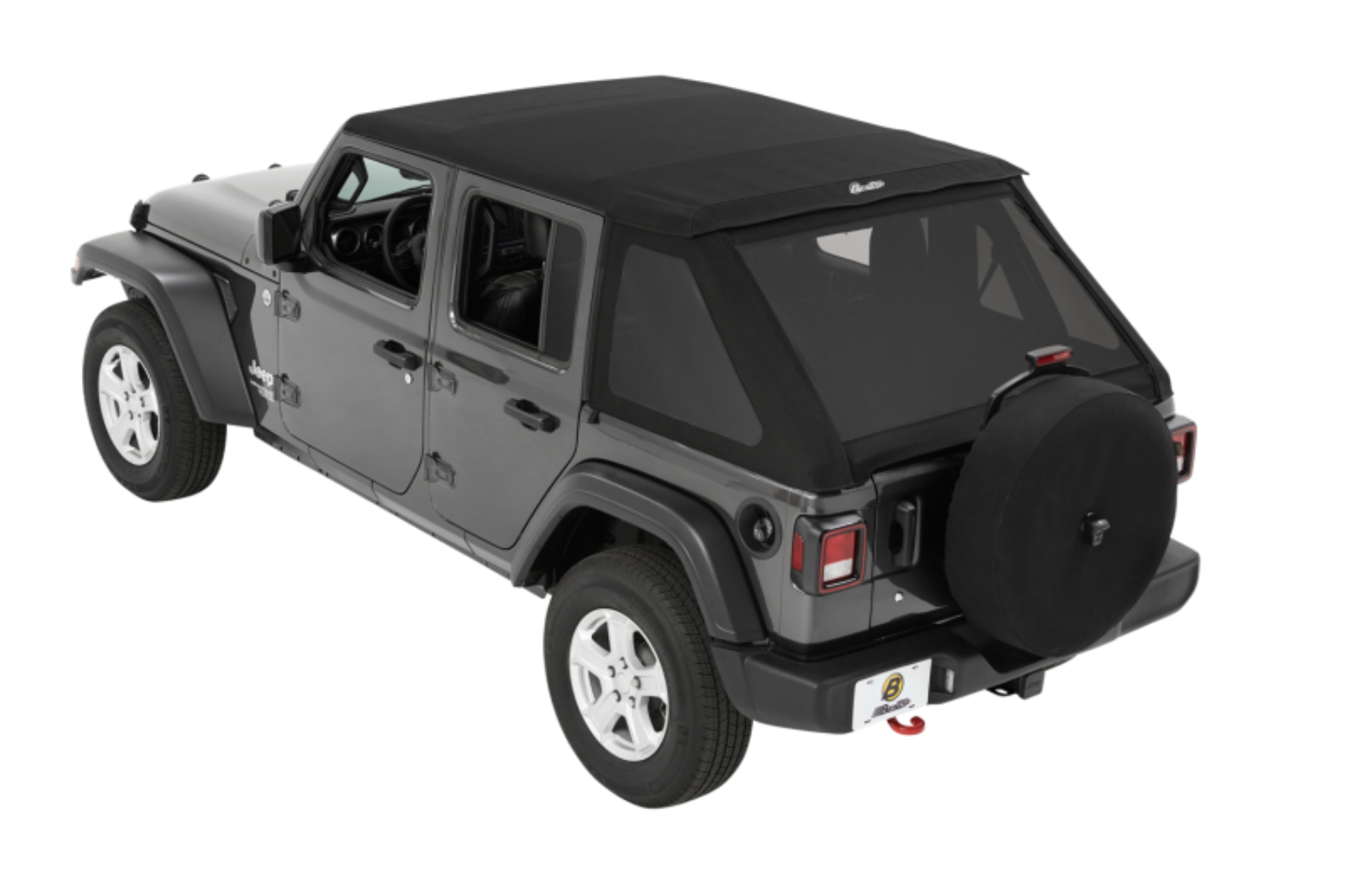 Picture of Bestop 18-26 Jeep Wrangler JL 4-Door Trektop (Black Diamond)