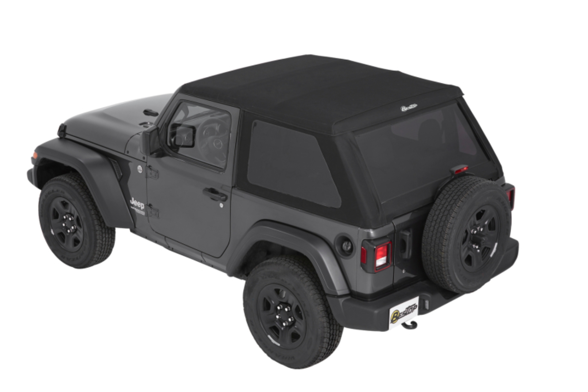 Picture of Bestop 18-26 Jeep Wrangler JL 2-Door Trektop (Black Diamond)