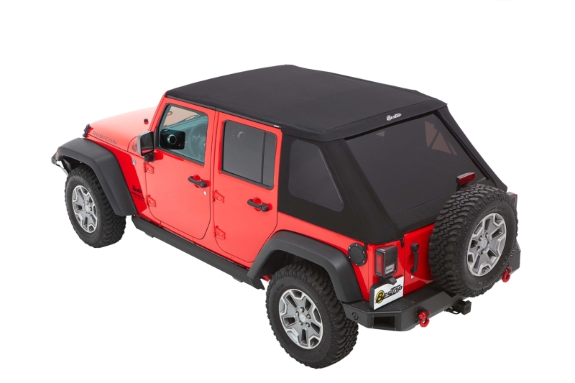 Picture of Bestop 07-18 Jeep Wrangler JK 4-Door Trektop (Black Diamond)