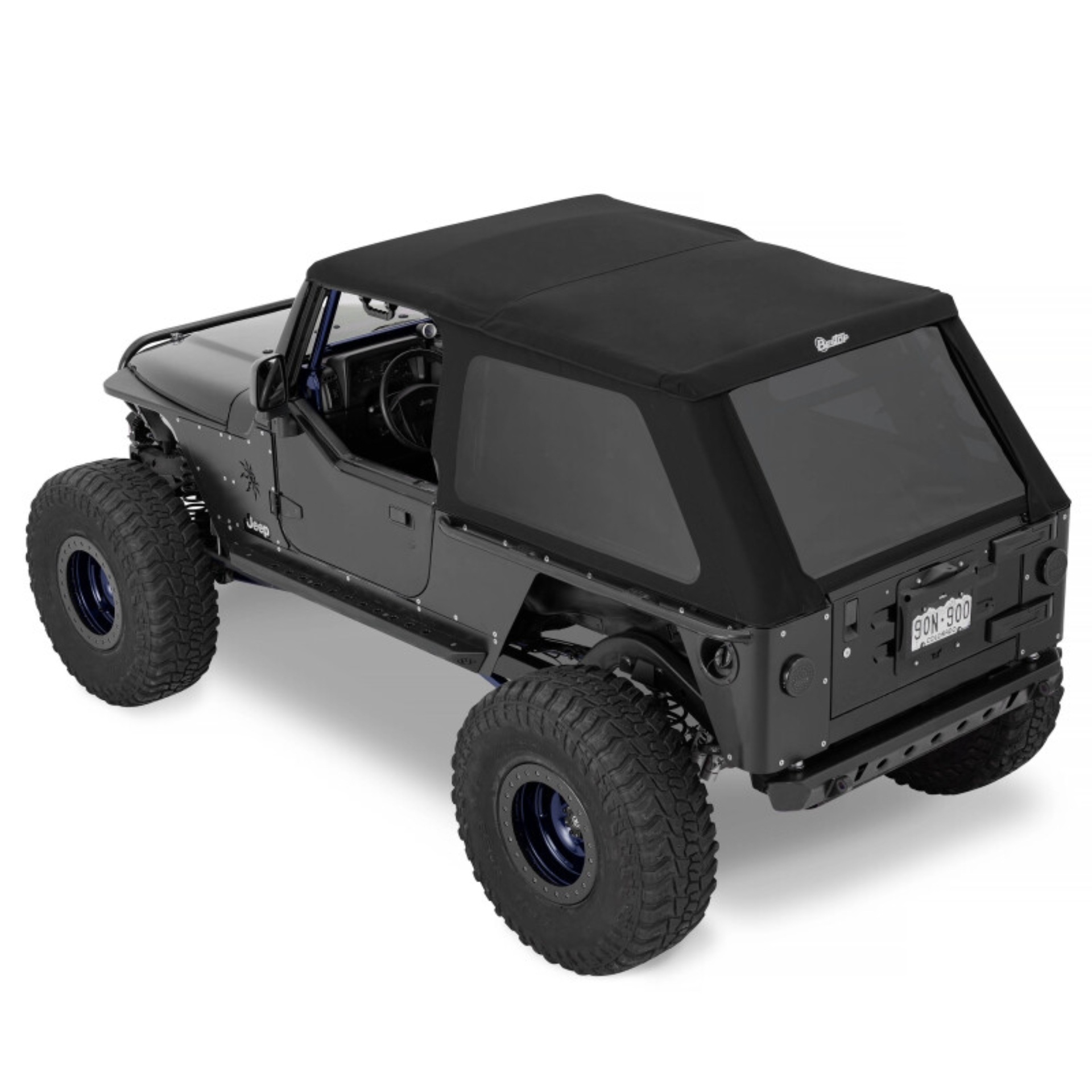 Picture of Bestop 04-06 Jeep Wrangler TJ Unlimited Trektop (Premium Black Twill)
