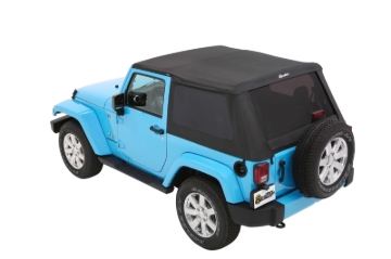 Picture of Bestop 07-18 Jeep Wrangler JK 2-Door Trektop (Black Diamond)