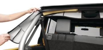 Picture of Bestop 07-18 Jeep Wrangler JK 4-Door Sport Bar Cover (Black Diamond)