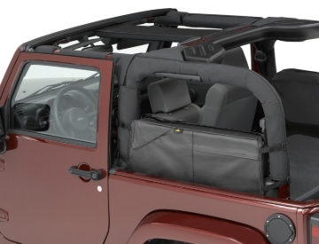 Picture of Bestop 07-18 Jeep Wrangler Jeep JK / 18-26 Jeep JL 2-Door Roughrider Saddlebag/Duffle
