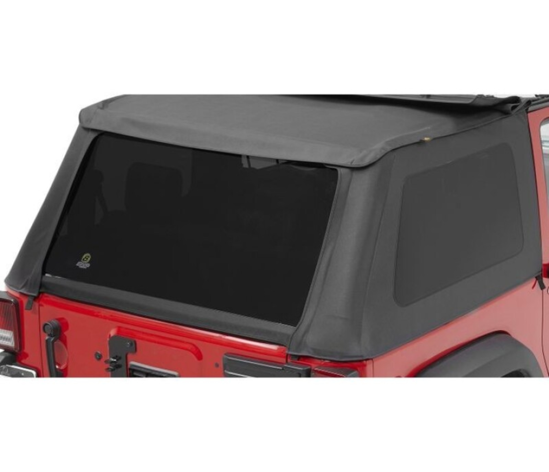 Picture of Bestop 07-18 Jeep Wrangler JK 2-Door Window Set (Black Diamond)