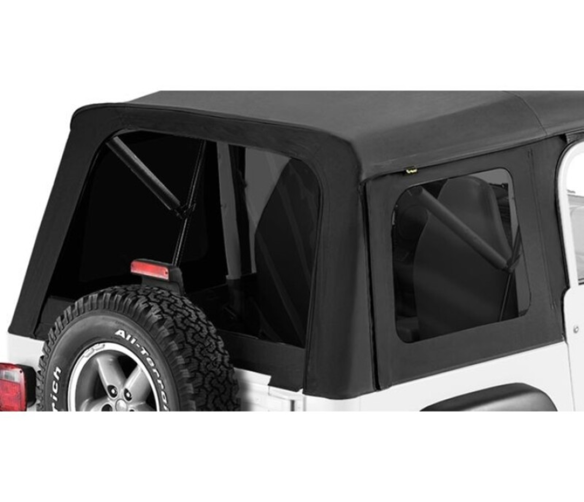 Picture of Bestop 97-06 Jeep Wrangler TJ Exc. Unlimited Window Set (Supertop Black Diamond)