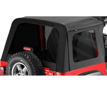 Picture of Bestop 76-86 Jeep Cj7 / 87-95 Wrangler YJ Window Set (Sunrider Black Denim)