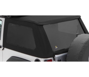 Picture of Bestop 07-18 Jeep Wrangler JK 2-Door Window Set (Premium Black Twill Fits Trektop 56922)