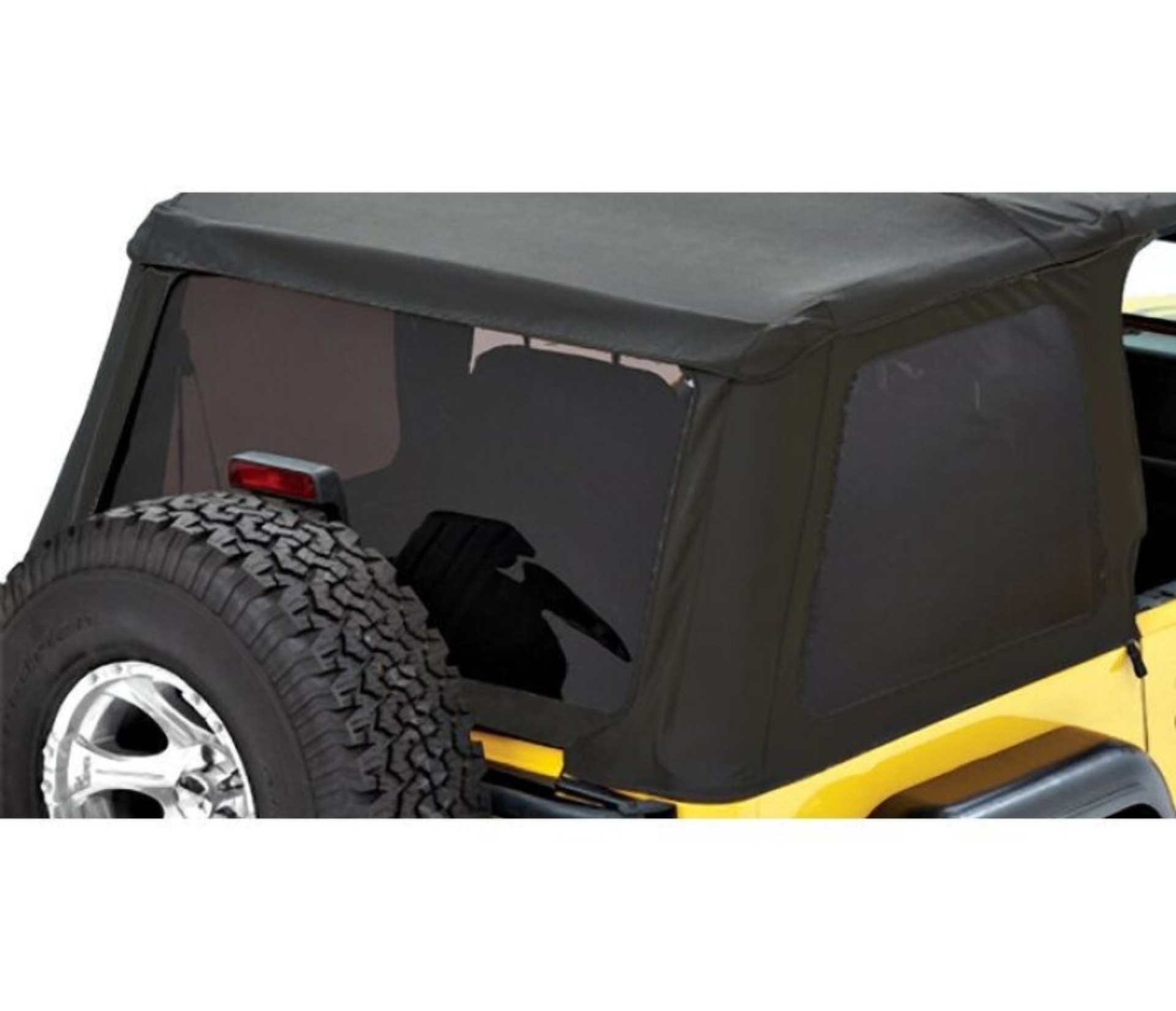 Picture of Bestop 97-06 Jeep Wrangler TJ Exc. Unlimited Window Set (Trektop Premium Black Twill)