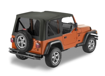 Picture of Bestop 03-06 Jeep Wrangler TJ Replace A-Top (Blk Diamond Sailcloth Tinted Windows No Door Skins )