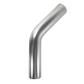 Picture of Ticon Industries 3in Aluminum 6061 45 Deg Mandrel Bend - 1.5D Radius