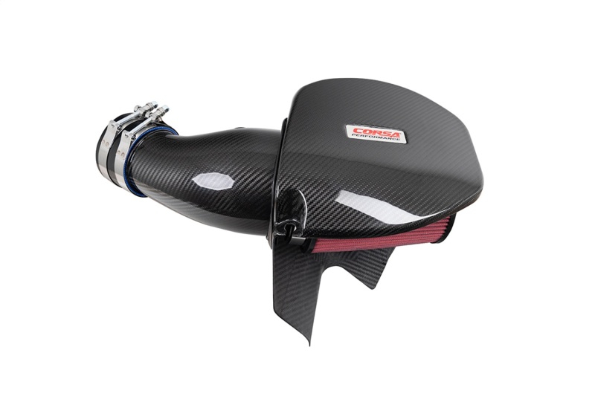 Picture of Corsa 21-23 Dodge Challenger/Charger 6.4L V8 Carbon Fiber Open Element Air Intake - Dry