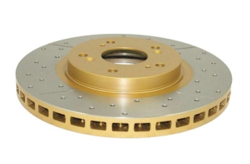 Picture of DBA 01-14 Acura CL Front Street Series Drilled & Slotted Rotor w/Gold Hat