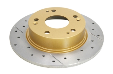 Picture of DBA 04-08 Acura TSX Rear Street Series Drilled & Slotted Rotor w/Gold Hat