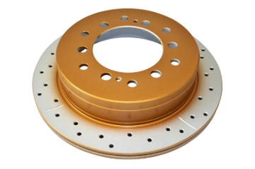 Picture of DBA 10-23 Lexus GX460 Rear Street Series Drilled & Slotted Rotor w/Gold Hat