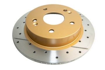 Picture of DBA 06-15 Acura CSX Rear Street Series Drilled & Slotted Rotor w/Gold Hat