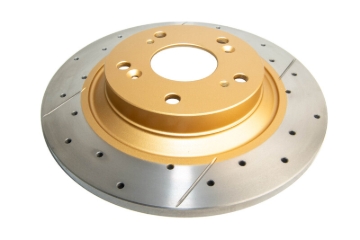 Picture of DBA 00-09 Honda S2000 Rear Street Series Drilled & Slotted Rotor w/Gold Hat
