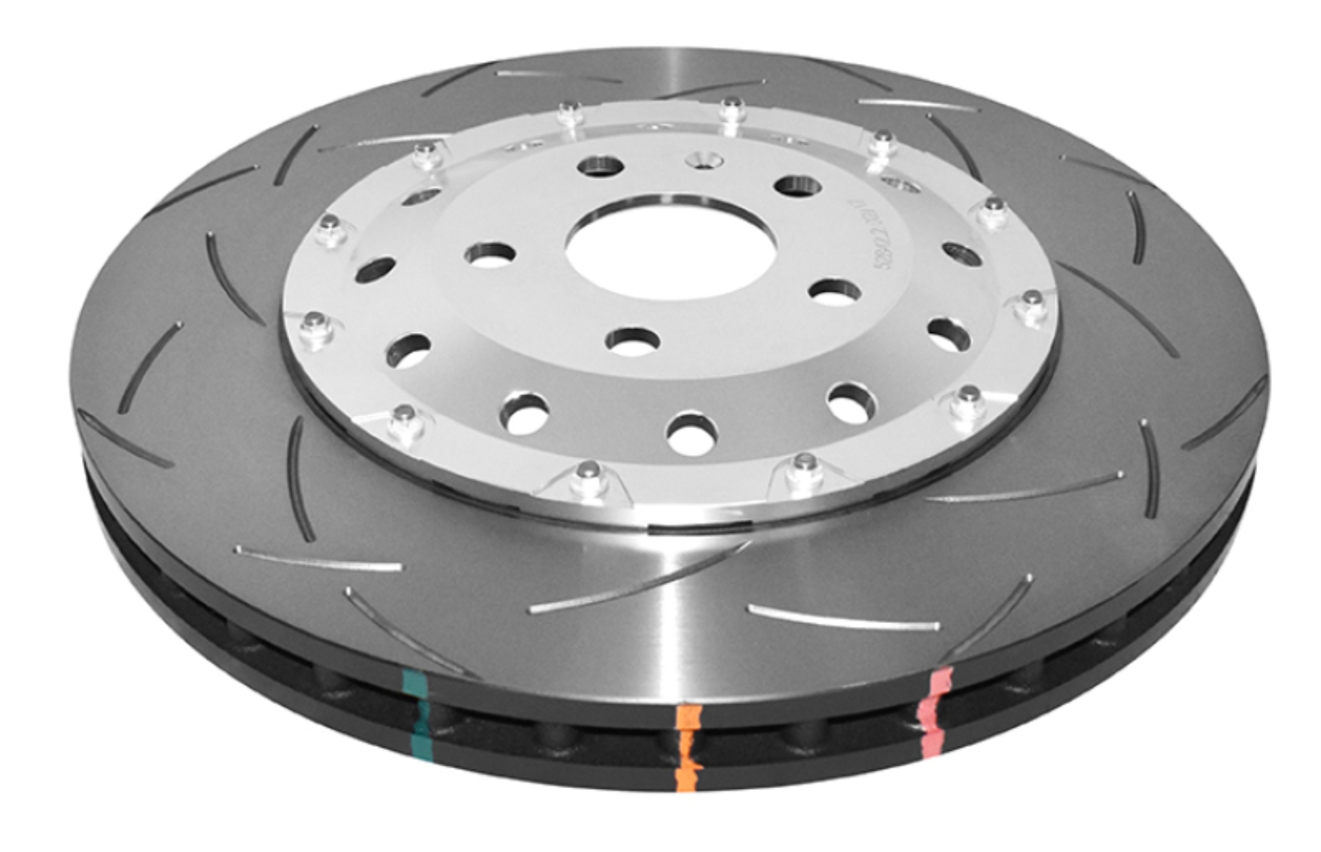 Picture of DBA 12-13 Audi TT Quattro RS (370mm Front Rotor) Front 5000 Series Slotted Rotor w/Sliver Hat