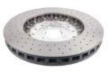 Picture of DBA 14-18 Audi RS7 Iron Rotors Front 5000 Series Drilled & Slotted Rotor w/Silver Hat