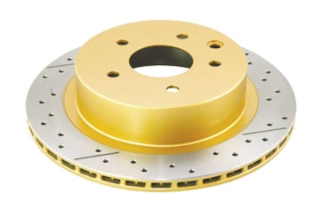 Picture of DBA 03-24 Infiniti G35 Standard Brakes Rear Street Series Drilled & Slotted Rotor w/Gold Hat
