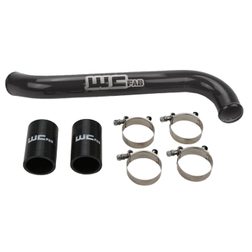 Picture of Wehrli 17-19 Chevrolet 6.6L L5P Duramax Upper Coolant Pipe - Fine Texture Black