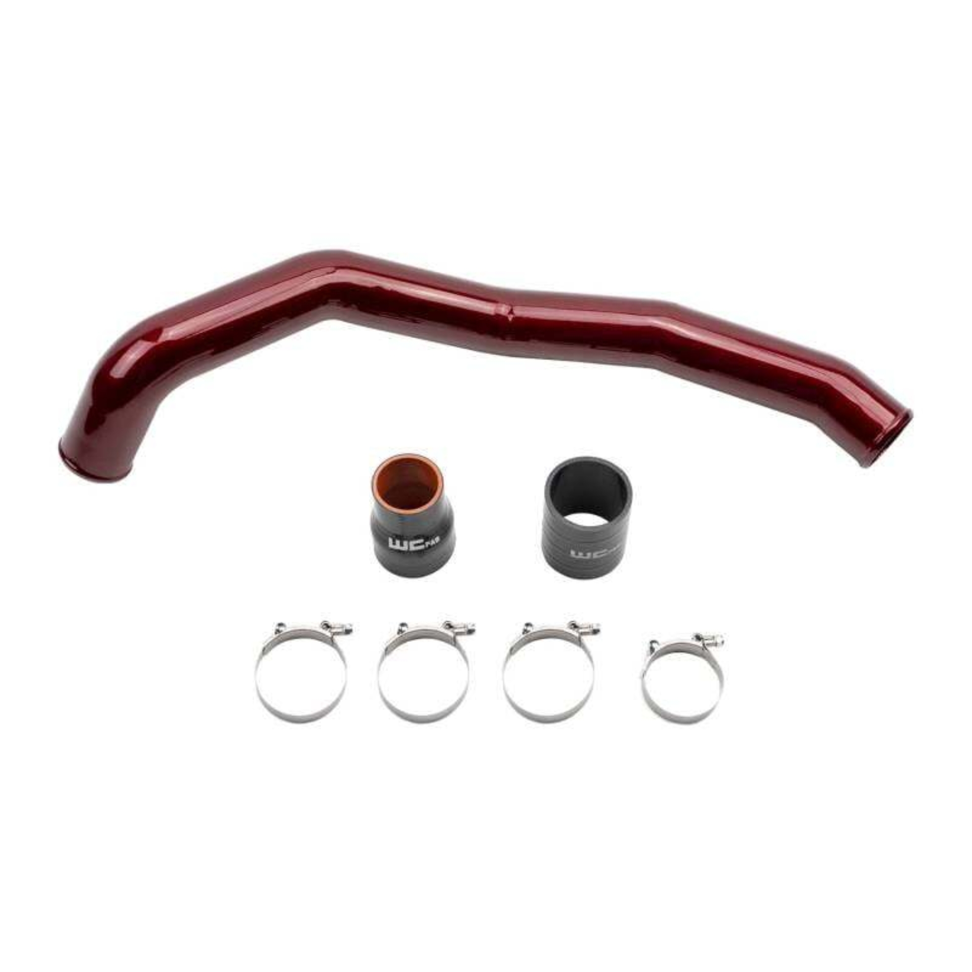 Picture of Wehrli 01-04 Chevrolet 6.6L LB7 Duramax Driver Side 3in Intercooler Pipe - Gun Metal