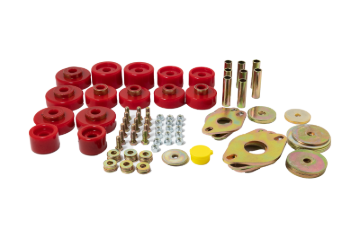 Picture of Energy Suspension 09-18 Ram 1500 Ext Cab/ Crew Cab Body Mount Set - Red