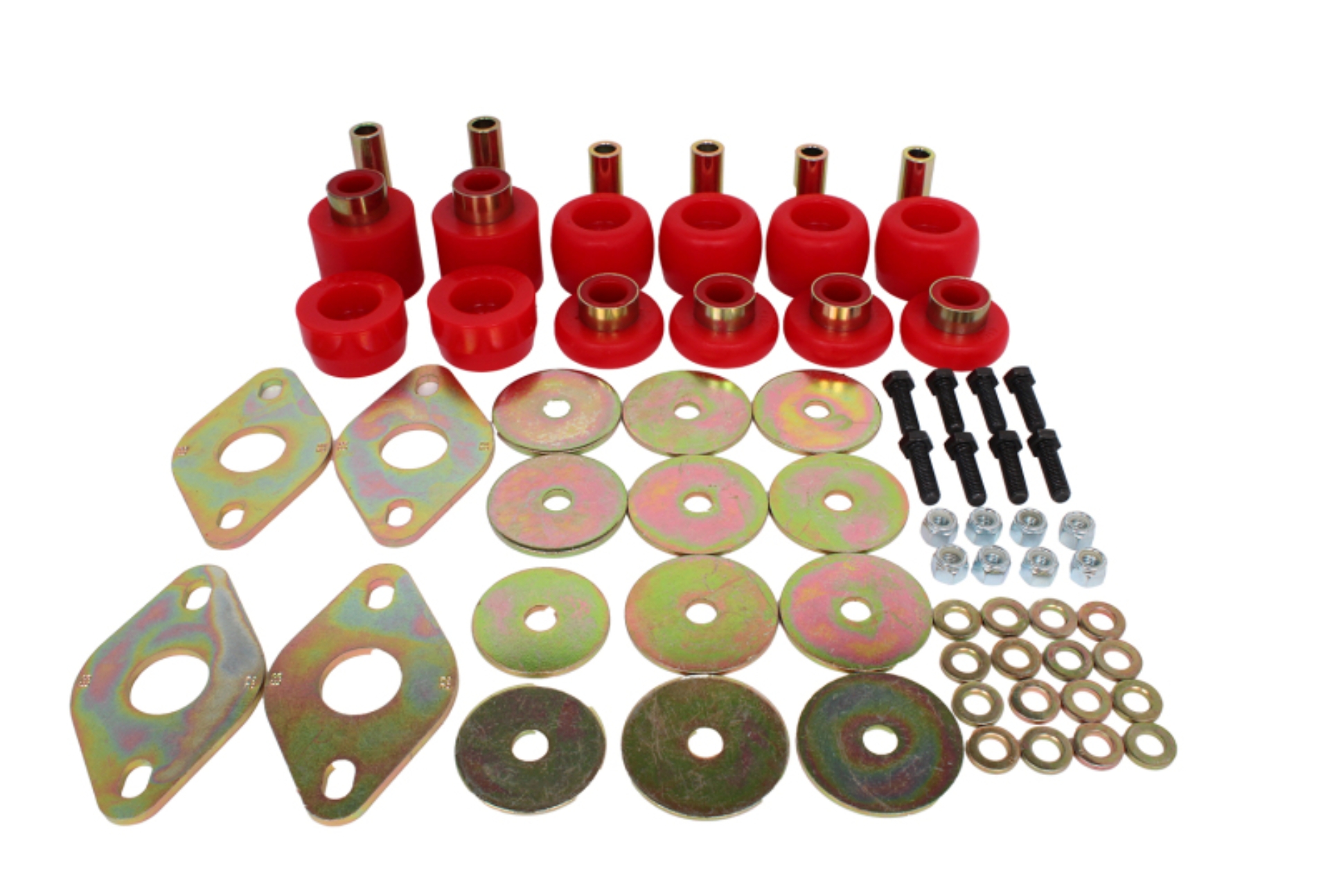Picture of Energy Suspension 04-15 Nissan Titan King Cab Body Mount Set - Red