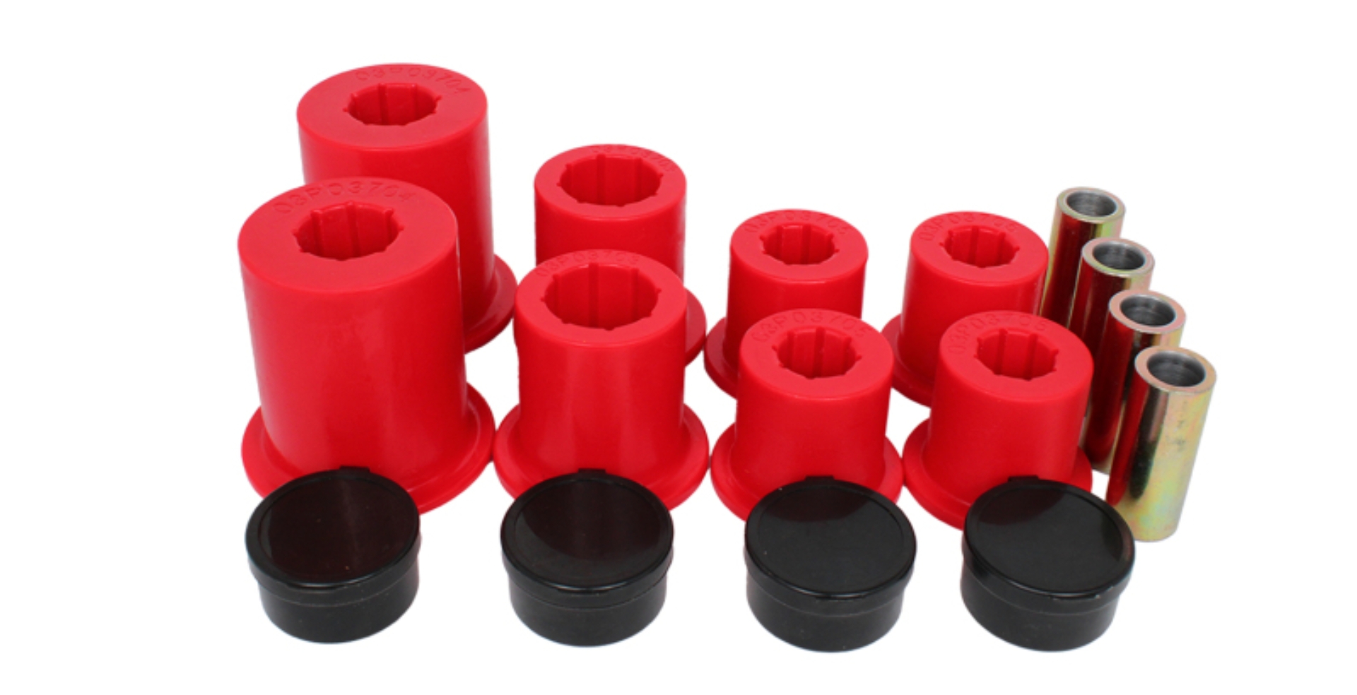 Picture of Energy Suspension 07-11 Camry/Camry Hybrid/05-12 Avalon Rear Control Arm Bushing Set - Red