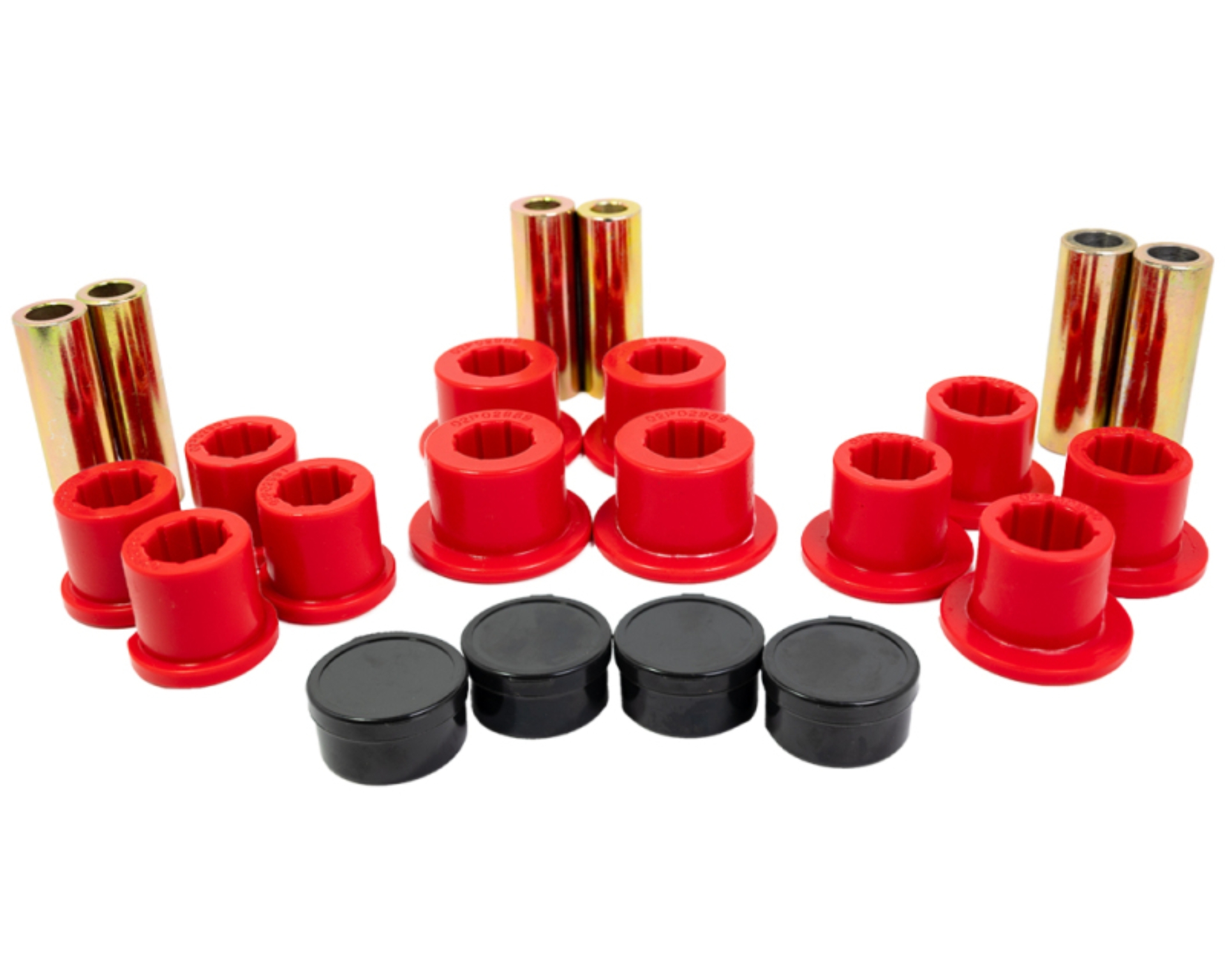 Picture of Energy Suspension 15-19 Silverado/Sierra Rear Leaf Spring Bushing Set - Red