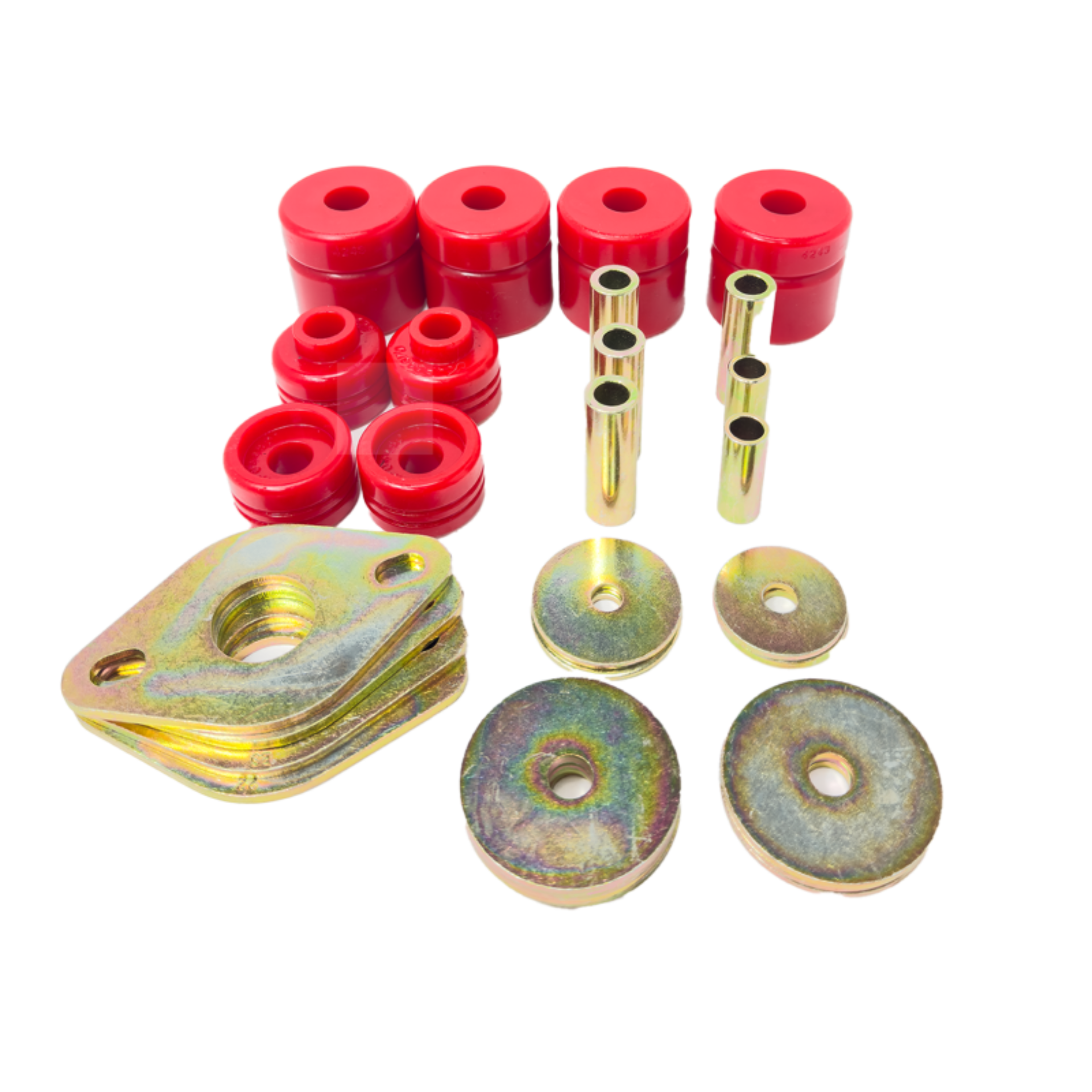 Picture of Energy Suspension 00-06 Toyota Tundra Leaf Spring Bushing Set - Red