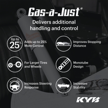Picture of KYB 20-23 Jeep Gladiator / 18-23 Jeep Wrangler Gas-A-Just Monotube Shock - Front
