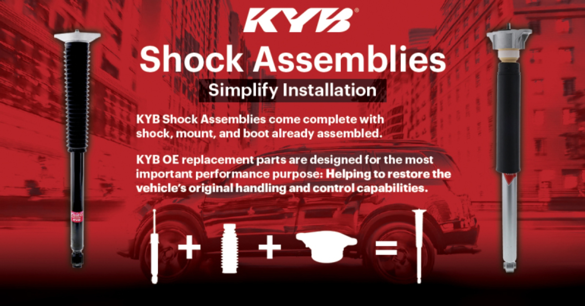 Picture of KYB 13-15 Ford Escape Gas-A-Just Monotube Shock - Rear
