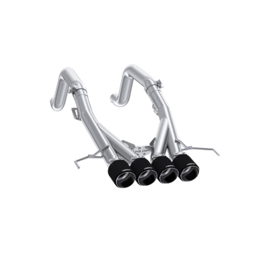 Picture of MBRP 14-19 Chevrolet Corvette 6.2L 3in Axle-Back Muffler Bypass Quad Exit Carbon Fiber Tips