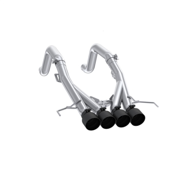 Picture of MBRP 14-19 Chevrolet Corvette 6.2L 3in Axle-Back Muffler Bypass Quad Exit Black Tips